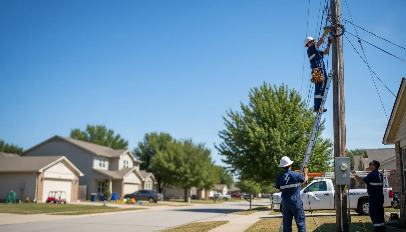Residential electrician providing installation services in Springville, UT